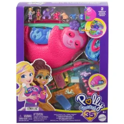 MATTEL Polly Pocket - Bolso familia de perezosos* Coleccionables Y Mini Mundos