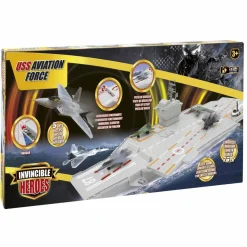 INVINCIBLE HEROS Portaviones Militar interactivo* Figuras De Acción