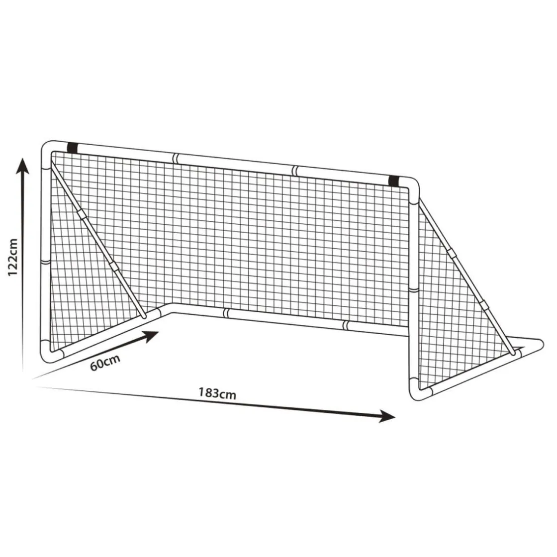 SUN Portería de Fútbol 183 x 60 x 122 cm* Deportes