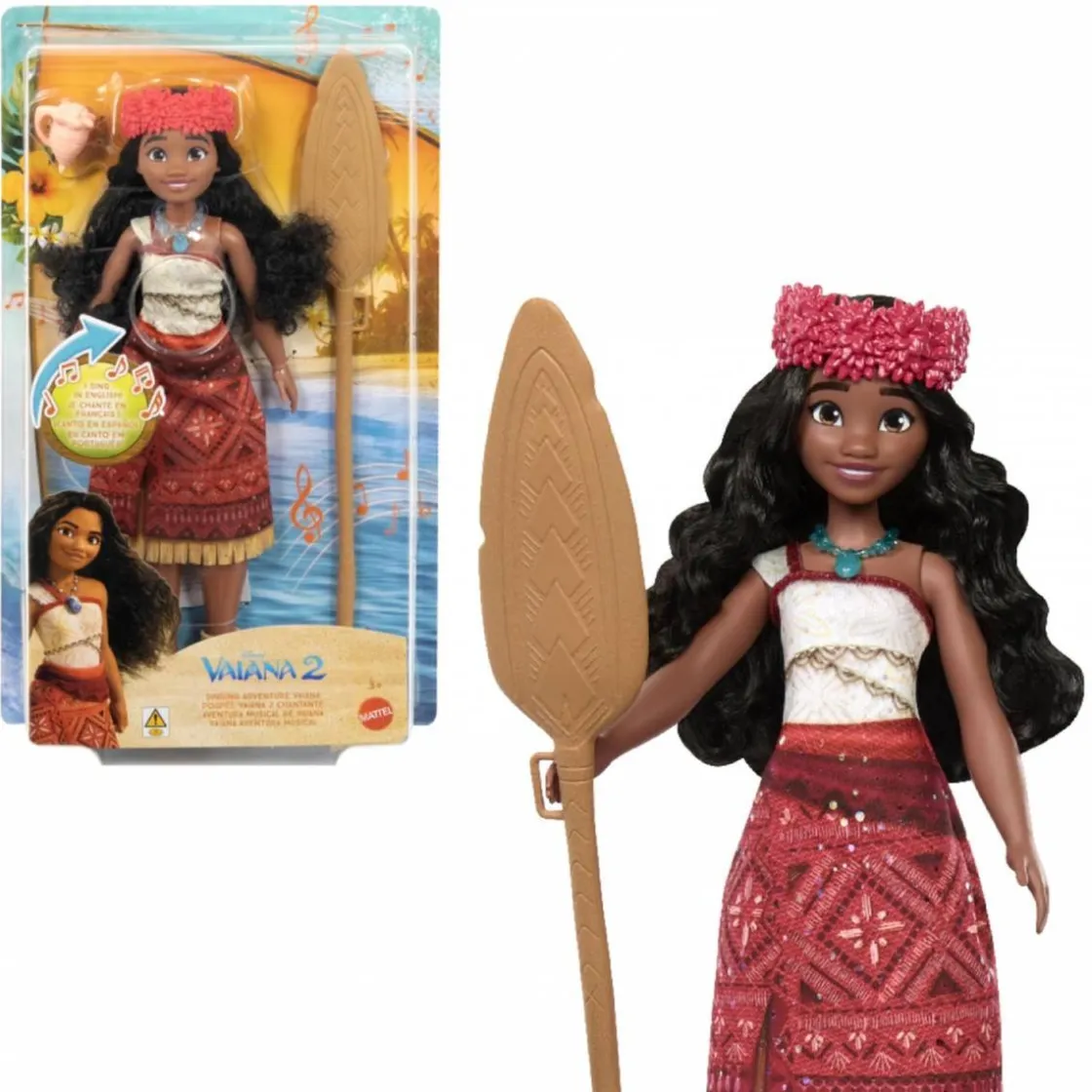 MATTEL Princesas Disney - Aventura musical de Vaiana