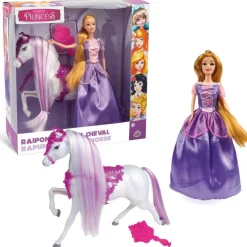 GRANDI GIOCHI Princesas Disney - La princesa y su caballo (varios modelos)* Muñecas