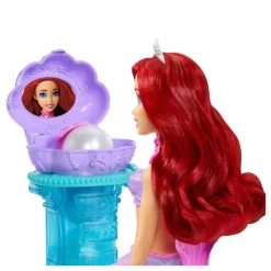 MATTEL Princesas Disney - Muñeca Ariel con tocador desplegable* Muñecas
