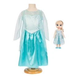 PRINCESAS DISNEY - Muñeca Elsa + Vestido (4-6 años)* Muñecas