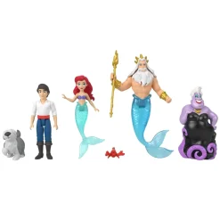MATTEL Princesas Disney - Pack 6 Figuras Mini Ariel* Muñecas