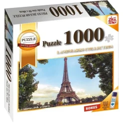 ZIG ZAG Puzzle 1000 piezas Torre Eiffel con pegamento