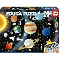 EDUCA BORRAS Puzzle Educativo Sistema Solar de 150 Piezas ㅤ* Juegos Y Puzzles