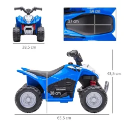 Homcom Quad eléctrico Honda azul
