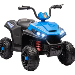 AIYAPLAY Quad eléctrico para niños Azul y Negro
