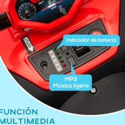 AIYAPLAY Quad eléctrico para niños Rojo y Negro* Vehículos De Batería O A Pedales