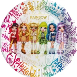 RAINBOW HIGH - 8 platos de cartón* Artículos De Fiesta Y Regalos