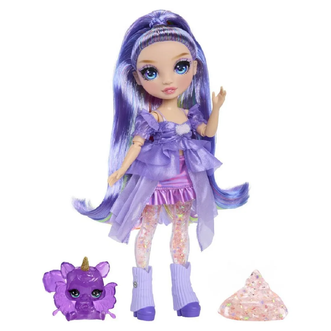 MGA LITTLE TIKES Rainbow High - Violet Willow - Muñeca Rainbow Shimmers