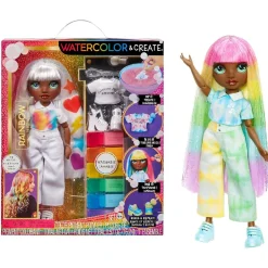 RAIMBOW HIGH Rainbow High - Watercolor & Create DIY - Muñeca ojos verdes* Muñecas