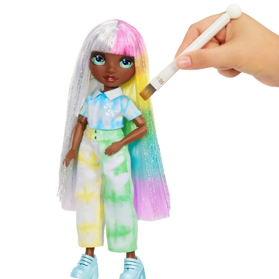 RAIMBOW HIGH Rainbow High - Watercolor & Create DIY - Muñeca ojos verdes* Muñecas
