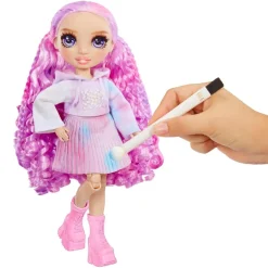 RAIMBOW HIGH Rainbow High - Watercolor & Create DIY - Muñeca ojos lavanda