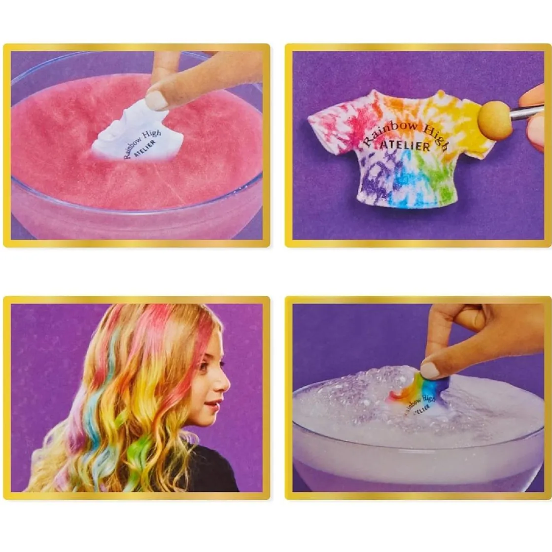 RAIMBOW HIGH Rainbow High - Watercolor & Create DIY - Muñeca ojos lavanda