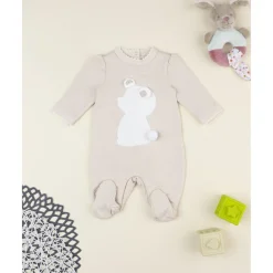 Prenatal Ranita bebé niña marrón con pompon