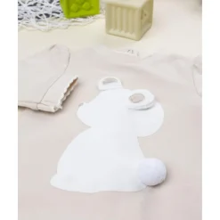 Prenatal Ranita bebé niña marrón con pompon