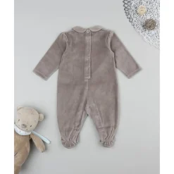 Prenatal Ranita niña marrón con flores allover