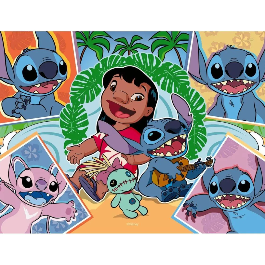 RAVENSBURGER IBÉRICA Ravensburger - 4 puzzles 100 piezas Stitch