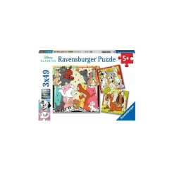 RAVENSBURGER IBÉRICA Ravensburger - Animales felices - Puzzle 3x49 pìezas* Juegos Y Puzzles