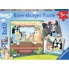 RAVENSBURGER IBÉRICA Ravensburger - Bluey - Puzzle infantil Ravensburger Bluey, 3x49 piezas ㅤ* Juegos Y Puzzles