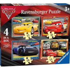 RAVENSBURGER - Cars - Puzzle 4 in a box* Juegos Y Puzzles