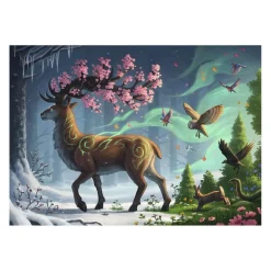 RAVENSBURGER IBÉRICA Ravensburger - Ciervo en primavera - Puzzle 1000 piezas