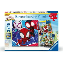 DEVIR Ravensburger - Colección de 3 puzzle Spidey de 49 piezas ㅤ