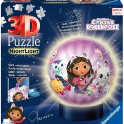 DICKIE TOYS Ravensburger - 3D Puzzle Nightlamp Ball con Luces, 72 Piezas ㅤ