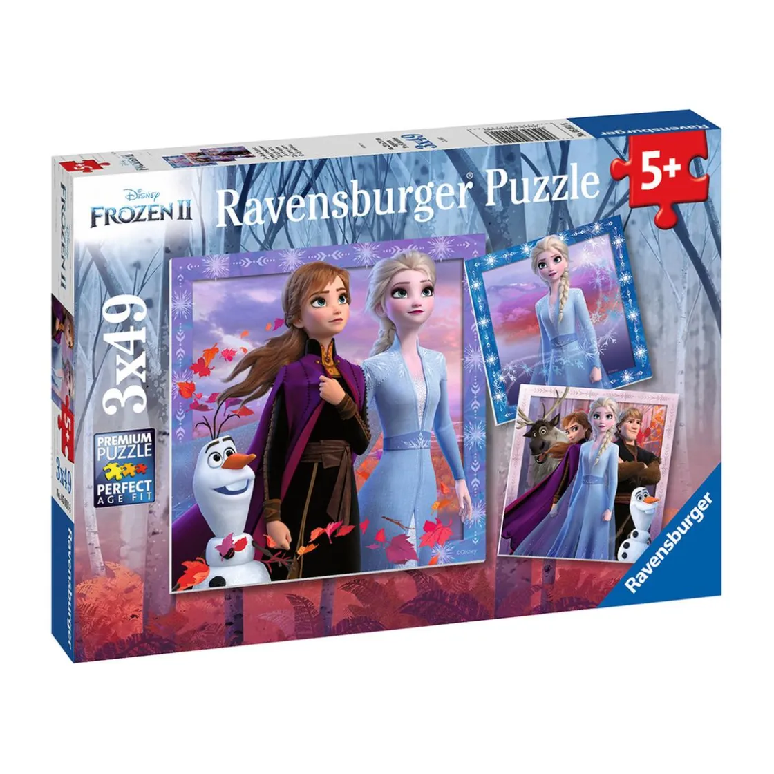 RAVENSBURGER - Frozen - Pack Puzzles 3x49 Piezas Frozen 2