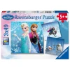 RAVENSBURGER IBÉRICA Ravensburger - Frozen - Pack 3 puzzles* Juegos Y Puzzles