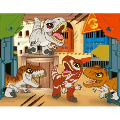 RAVENSBURGER - Jurassic World - Puzzle 4 in a box* Juegos Y Puzzles