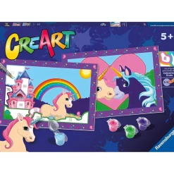 ABYSSE CORP Ravensburger - Kit para pintar por números: unicornios con tablas preimpresas y colores ㅤ* Arte Y Manualidades