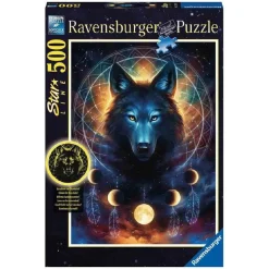 RAVENSBURGER IBÉRICA Ravensburger - Lobo brillante - Puzzle 500 piezas