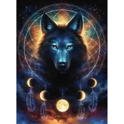 RAVENSBURGER IBÉRICA Ravensburger - Lobo brillante - Puzzle 500 piezas