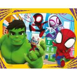 RAVENSBURGER - Marvel Spidey Amazing Friends - Puzzle 4 in a box* Juegos Y Puzzles