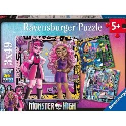 DEVIR Ravensburger - Monster High - Puzzle colección Monster High, 3 x 49 piezas ㅤ