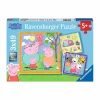 RAVENSBURGER IBÉRICA Ravensburger - Peppa Pig - Pack 3 puzzles 49 piezas
