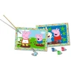 RAVENSBURGER IBÉRICA Ravensburger - Peppa Pig - Kit para pintar por números con dos tablas preimpresas y pincel ㅤ* Arte Y Manualidades