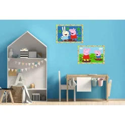 RAVENSBURGER IBÉRICA Ravensburger - Peppa Pig - Kit para pintar por números con dos tablas preimpresas y pincel ㅤ* Arte Y Manualidades