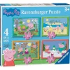 RAVENSBURGER - Peppa Pig - Puzzle 4 in a box* Juegos Y Puzzles