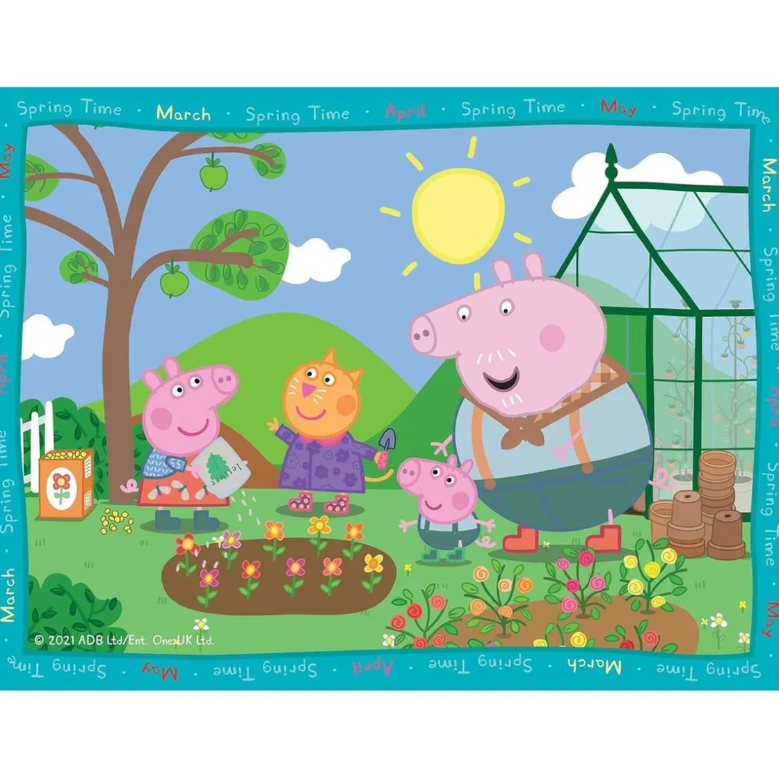 RAVENSBURGER - Peppa Pig - Puzzle 4 in a box* Juegos Y Puzzles