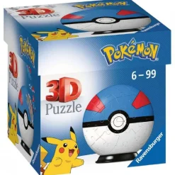 RAVENSBURGER IBÉRICA Ravensburger - Pokemon - Pokeball Classic Puzzle 3D (varios modelos)