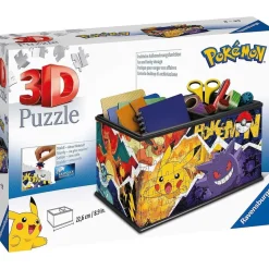 RAVENSBURGER IBÉRICA Ravensburger - Pokemon - Puzzle 3D Storage Box Pokémon Ravensburger ㅤ* Juegos Y Puzzles