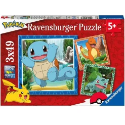 RAVENSBURGER IBÉRICA Ravensburger - Pokémon - Pack 3 puzzles 49 piezas