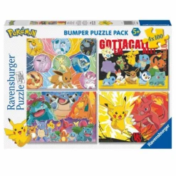 RAVENSBURGER IBÉRICA Ravensburger - Pokémon - Pack 4 puzzles 100 piezas* Juegos Y Puzzles