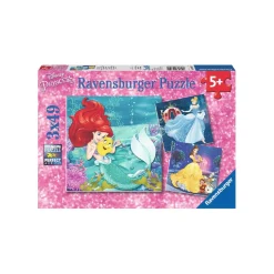 RAVENSBURGER IBÉRICA Ravensburger - Princesas Disney - Puzzle 3x49 piezas