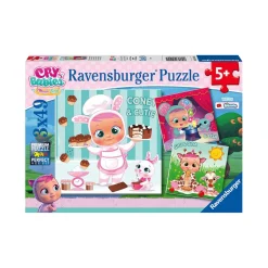 RAVENSBURGER - Puzzle 3 en 1 Bebés Llorones