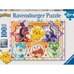 RAVENSBURGER IBÉRICA Ravensburger - Puzzle 100 piezas XXL Pokémon* Juegos Y Puzzles
