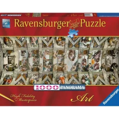 RAVENSBURGER IBÉRICA Ravensburger - Puzzle 1000 piezas, Arte y Panoramas de la Capilla Sixtina ㅤ